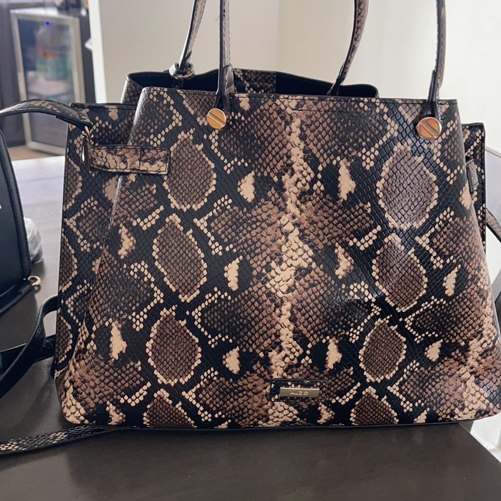 Aldo snake print purse, - Picture 3 of 4